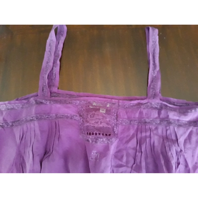 Pre-owned Maje Silk Camisole In Purple