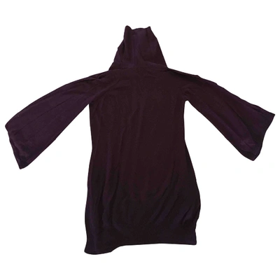 Pre-owned Alberta Ferretti Silk Jumper In Purple