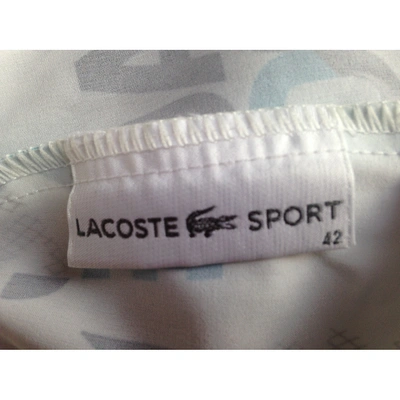 Pre-owned Lacoste Biker Jacket In White