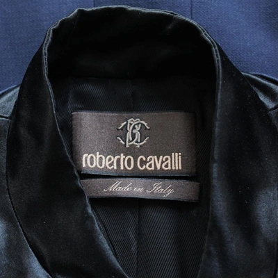 ROBERTO CAVALLI Pre-owned Silk Blazer In Blue