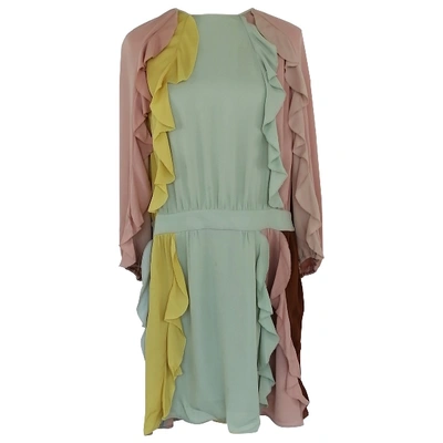 Pre-owned Valentino Silk Mid-length Dress In Multicolour