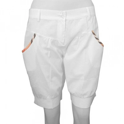 Pre-owned Burberry White Cotton Shorts