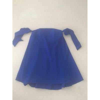 Pre-owned Milly Mid-length Dress In Blue