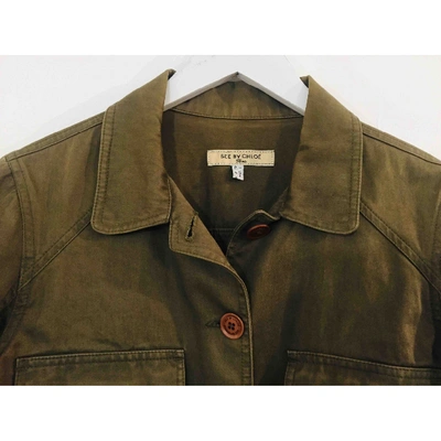 Pre-owned See By Chloé Jacket In Khaki