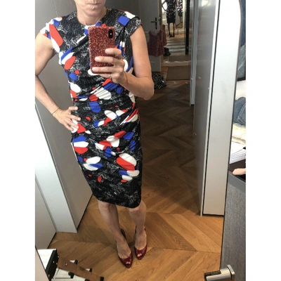 Pre-owned Peter Pilotto Silk Mini Dress In Multicolour