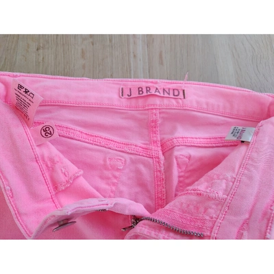 Pre-owned J Brand Slim Jeans In Pink