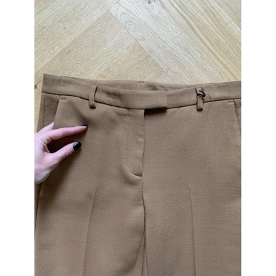 Pre-owned Mauro Grifoni Trousers In Camel