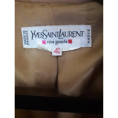 Pre-owned Saint Laurent Camel Wool Jacket