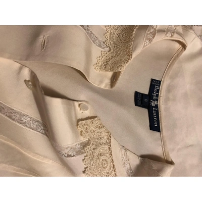 Pre-owned Ralph Lauren Beige Silk  Top