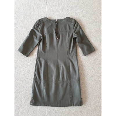 Pre-owned Closed Grey Leather Dress
