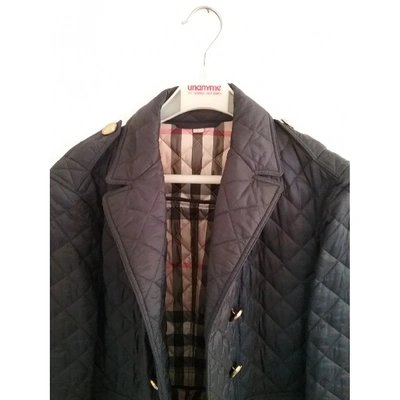 Pre-owned Burberry Jacket In Navy