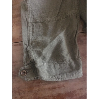 Pre-owned Isabel Marant Étoile Linen Trousers In Khaki