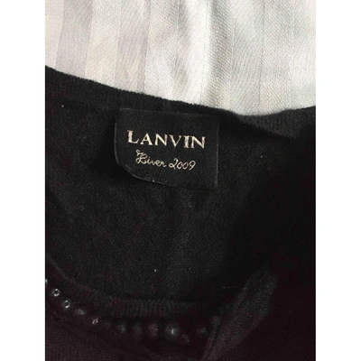 Pre-owned Lanvin Wool Vest In Black