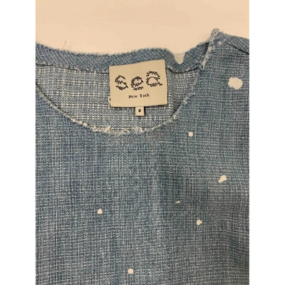 Pre-owned Sea New York Blue Cotton Top