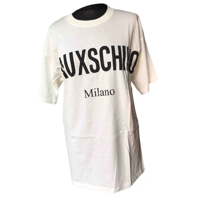 Pre-owned Moschino White Cotton Top