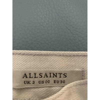 Pre-owned Allsaints Mini Skirt In Grey