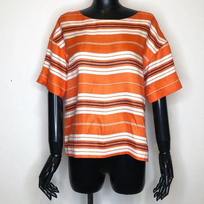 Pre-owned Louis Vuitton Orange Silk Dress