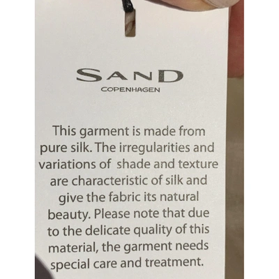 Pre-owned Sand Beige Silk Jacket