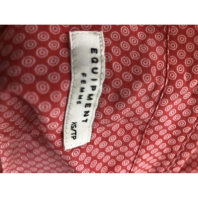 Pre-owned Equipment Silk Polo In Pink