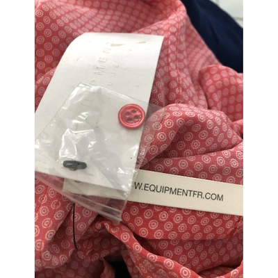 Pre-owned Equipment Silk Polo In Pink