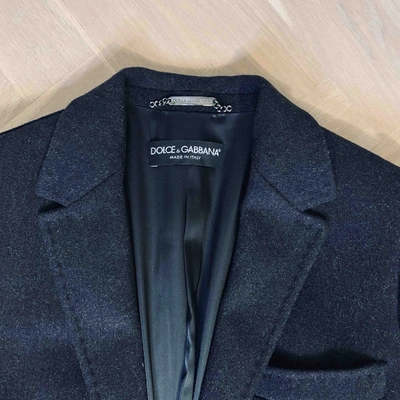 Pre-owned Dolce & Gabbana Wool Coat In Grey