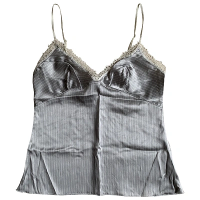Pre-owned Wolford Silk Camisole In Grey