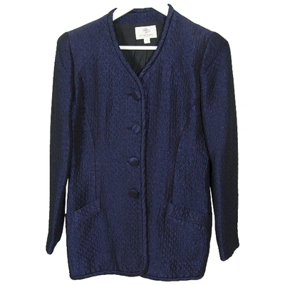 Pre-owned Pierre Balmain Navy Synthetic Jacket