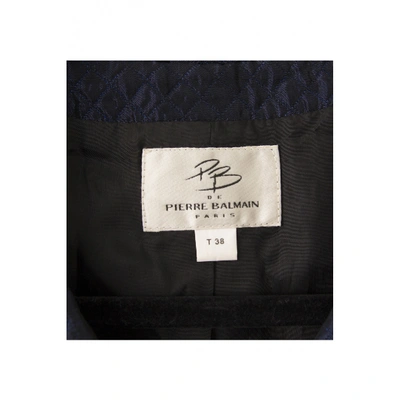 Pre-owned Pierre Balmain Navy Synthetic Jacket