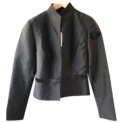 Pre-owned Amanda Wakeley Black Silk Jacket