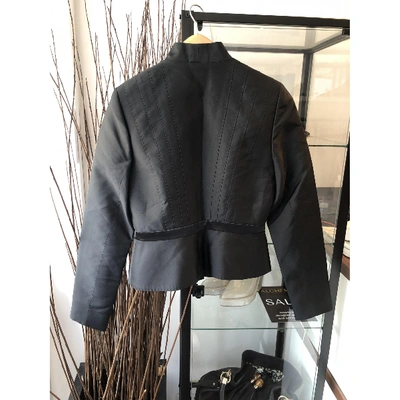 Pre-owned Amanda Wakeley Black Silk Jacket