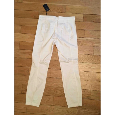 Pre-owned Polo Ralph Lauren Slim Pants In White
