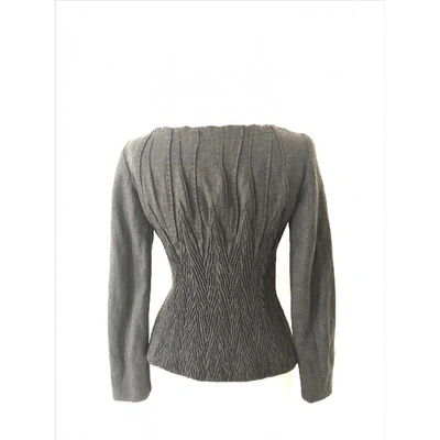 Pre-owned Alberta Ferretti Wool Blazer In Grey