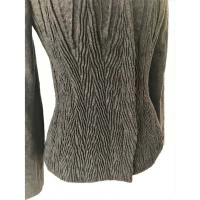 Pre-owned Alberta Ferretti Wool Blazer In Grey