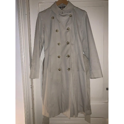 Pre-owned Aquascutum Trench Coat In Beige