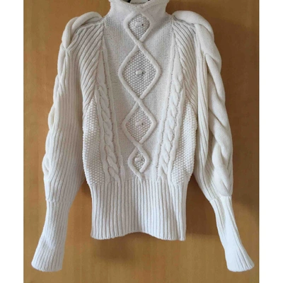 Pre-owned Alexandre Vauthier White Wool Knitwear