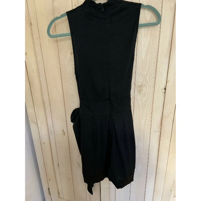 Pre-owned Catherine Malandrino Silk Jumpsuit In Black