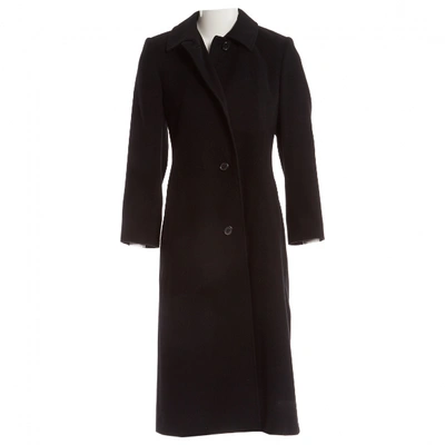 Pre-owned Aquascutum Black Cashmere Coat