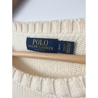 Pre-owned Polo Ralph Lauren Ecru Cotton Knitwear