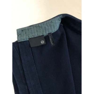 Pre-owned Ag Blue Cotton  Top