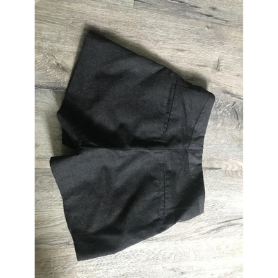 Pre-owned Rag & Bone Wool Mini Short In Black
