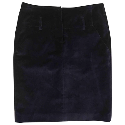 Pre-owned Fendi Velvet Skirt Suit In Purple