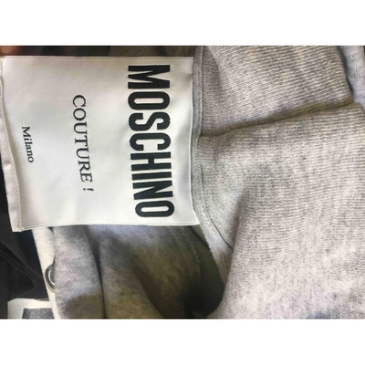 Pre-owned Moschino Grey Cotton Dress