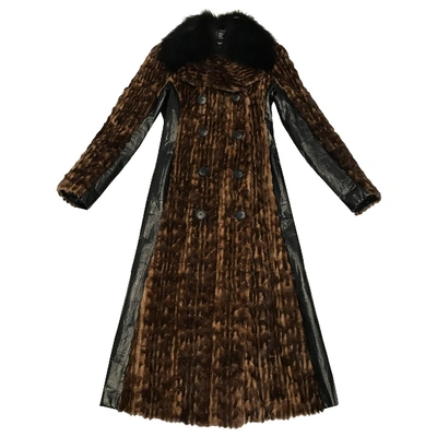 Pre-owned Dolce & Gabbana Brown Mink Coat