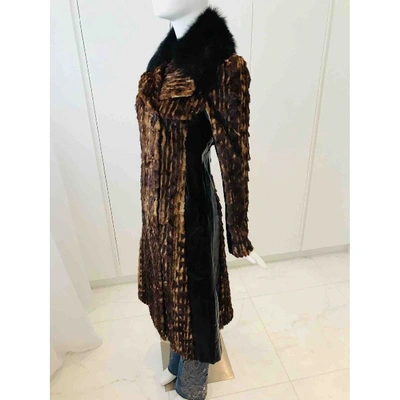 Pre-owned Dolce & Gabbana Brown Mink Coat