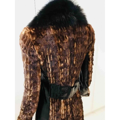 Pre-owned Dolce & Gabbana Brown Mink Coat