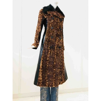 Pre-owned Dolce & Gabbana Brown Mink Coat