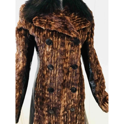 Pre-owned Dolce & Gabbana Brown Mink Coat