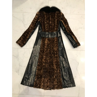 Pre-owned Dolce & Gabbana Brown Mink Coat