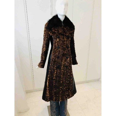 Pre-owned Dolce & Gabbana Brown Mink Coat