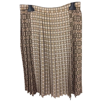 Pre-owned Burberry Mid-length Skirt In Beige